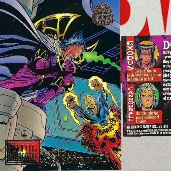 1994 Marvel Trading Cards -Full Set of 9 - Fatal Attraction - Picture 11 of 11